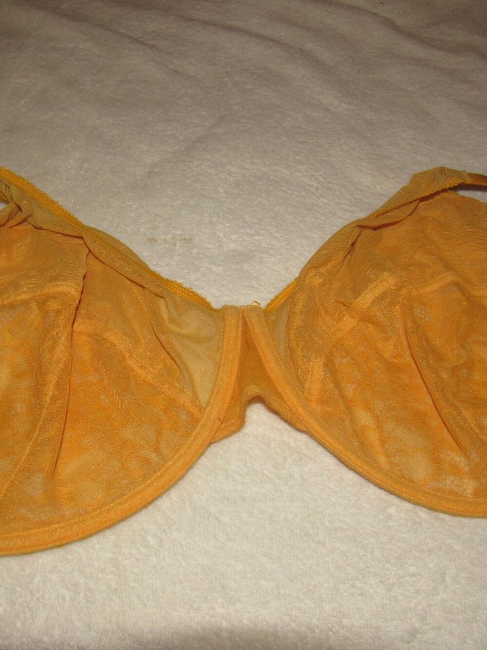 HSIA Orange Unlined Bra Size 44DDD USED - Picture 4 of 6